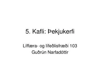 5 kafli ekjukerfi