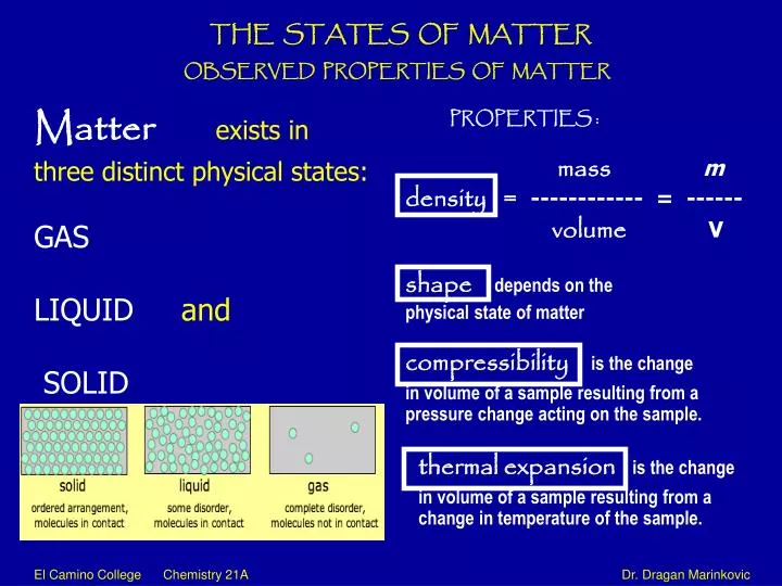 PPT - THE STATES OF MATTER PowerPoint Presentation, free download - ID ...