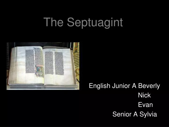 the septuagint