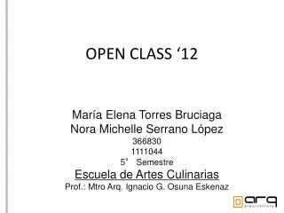 open class 12