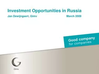 Investment Opportunities in Russia