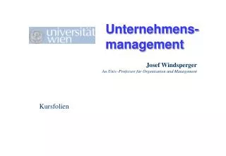 unternehmens management