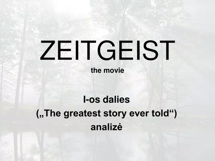 zeitgeist the movie