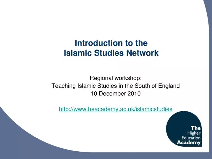 introduction to the islamic studies network