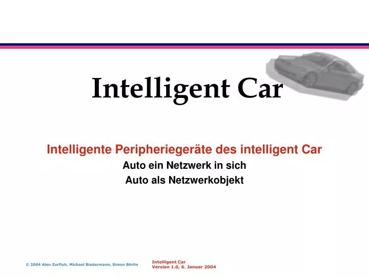 intelligent car