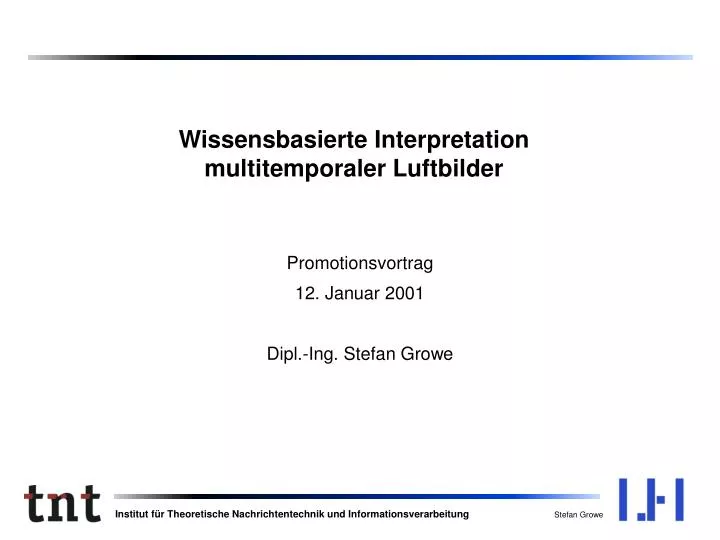 wissensbasierte interpretation multitemporaler luftbilder