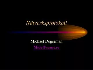 n tverksprotokoll