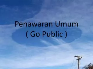 penawaran umum go public