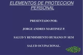 elementos de proteccion personal