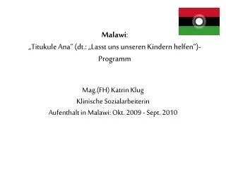 malawi titukule ana dt lasst uns unseren kindern helfen programm