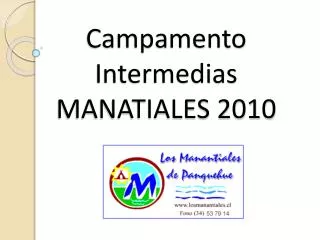 campamento intermedias manatiales 2010