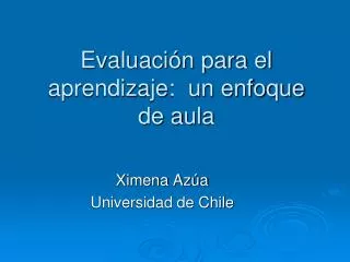 evaluaci n para el aprendizaje un enfoque de aula