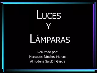 l uces y l mparas