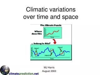 Climatic variations over time and space