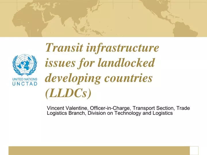 transit infrastructure issues for landlocked developing countries lldcs