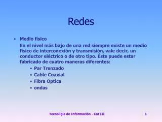 redes