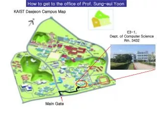 KAIST Daejeon Campus Map