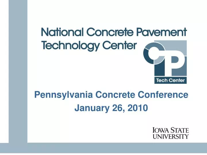 pennsylvania concrete conference january 26 2010