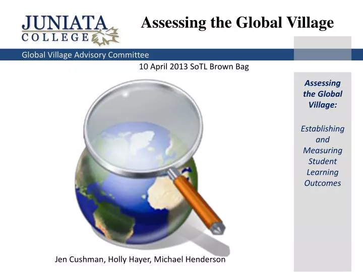 assessing the global village