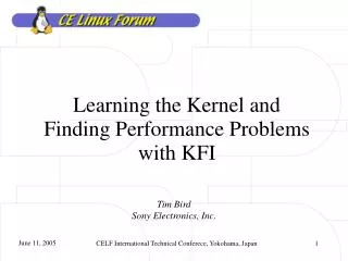 Learning the Kernel and Finding Performance Problems with KFI
