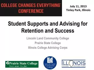 Student Supports and Advising for Retention and Success