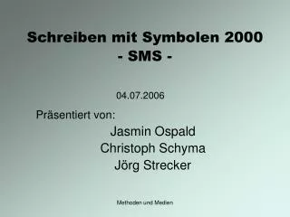 schreiben mit symbolen 2000 sms