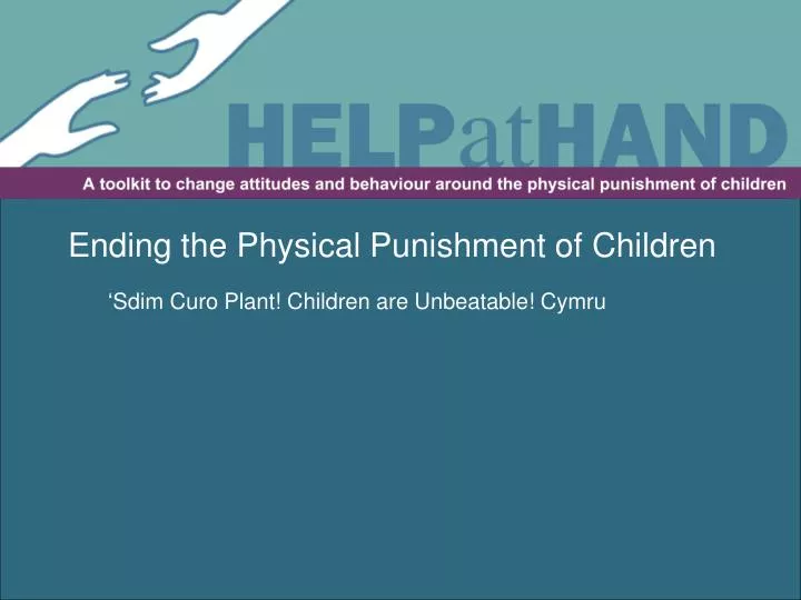 ending the physical punishment of children
