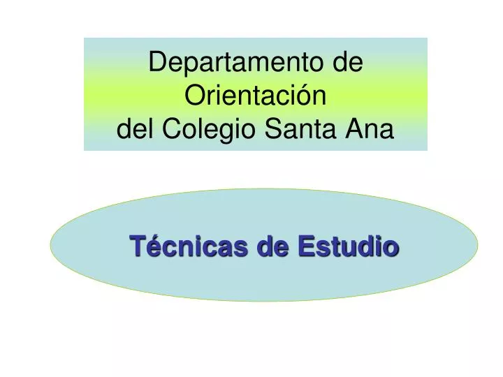 departamento de orientaci n del colegio santa ana