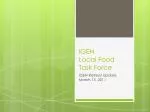 IGEN Local Food Task Force - slide 1