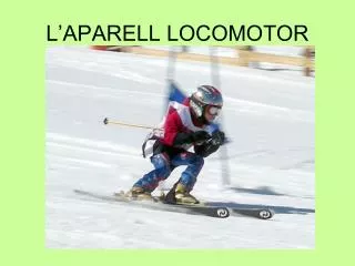 L’APARELL LOCOMOTOR