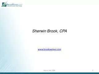 Sherwin Brook, CPA