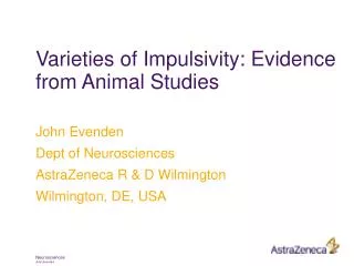 Varieties of Impulsivity: Evidence from Animal Studies