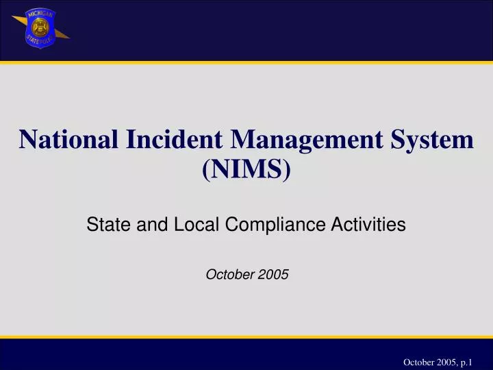 national incident management system nims