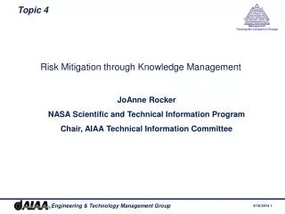 Risk Mitigation through Knowledge Management