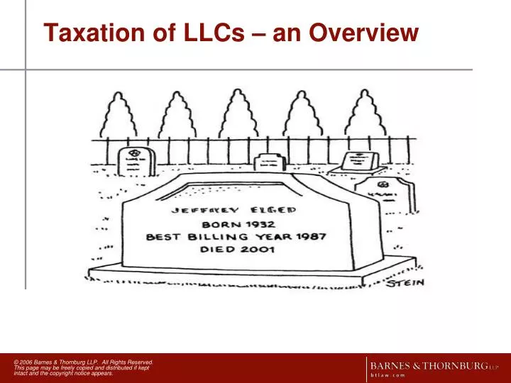 taxation of llcs an overview