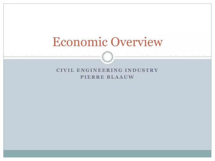 economic overview