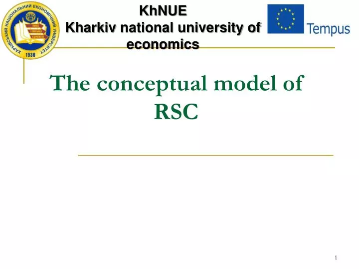the conceptual model of rsc