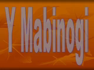 Y Mabinogi