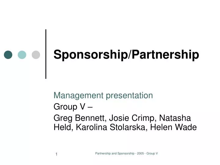 sponsorship partnership