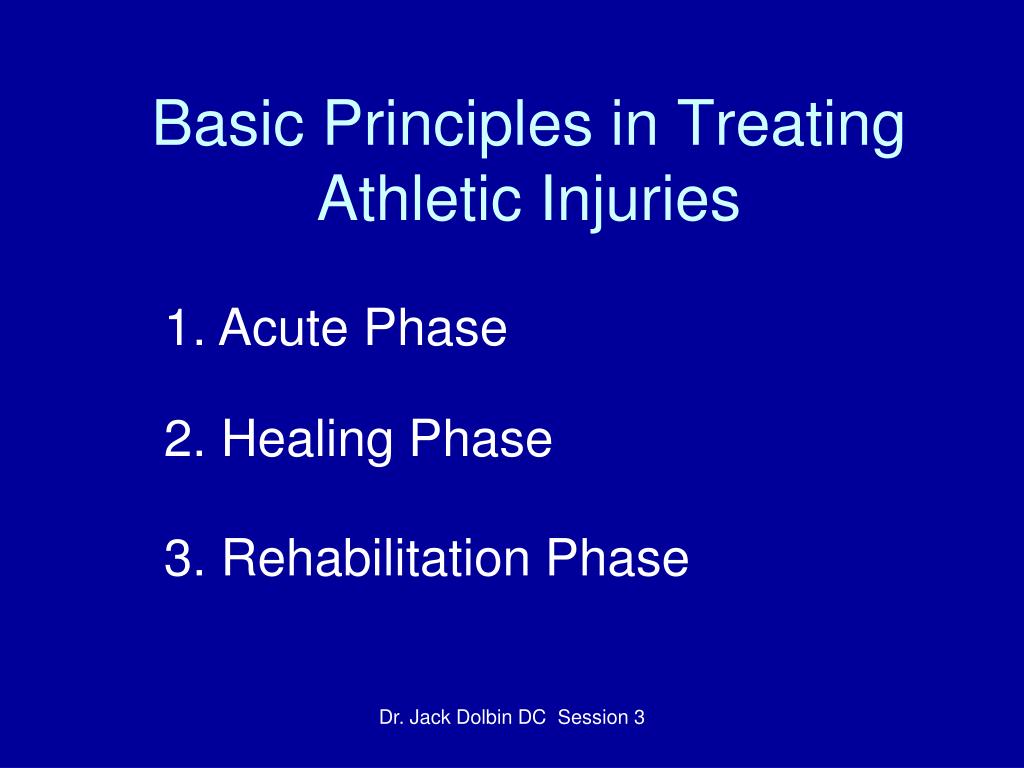 PPT - Advanced Techniques in Athletic Injury Treatment by Dr. Jack ...