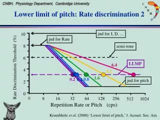 lower limit of pitch rate discrimination 2