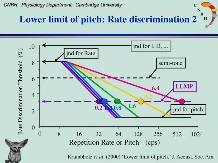 lower limit of pitch rate discrimination 2