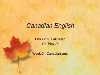 Canadian English