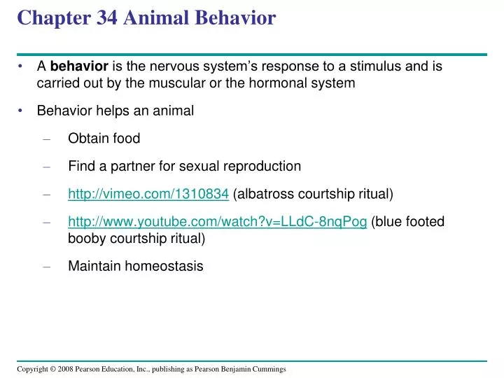 chapter 34 animal behavior