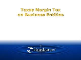 Texas Margin Tax on Business Entities