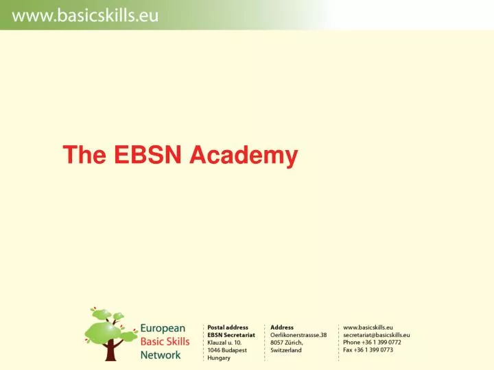 the ebsn academy