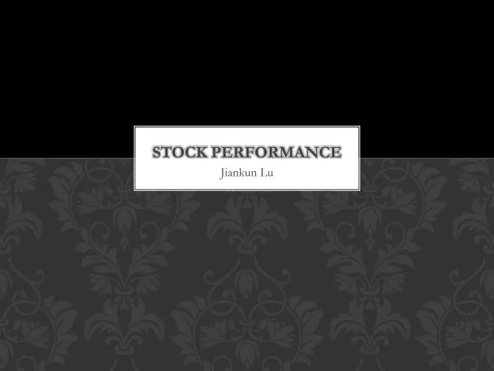 stock performance