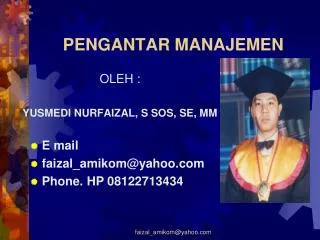 pengantar manajemen