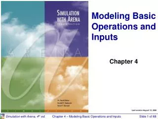 Modeling Basic Operations and Inputs