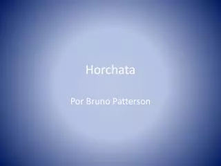 horchata